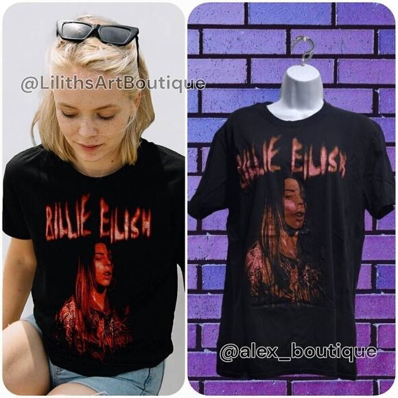 Billie Eilish Unisex Tee shirt(L003)Size L for Men/Women - Picture 1 of 6